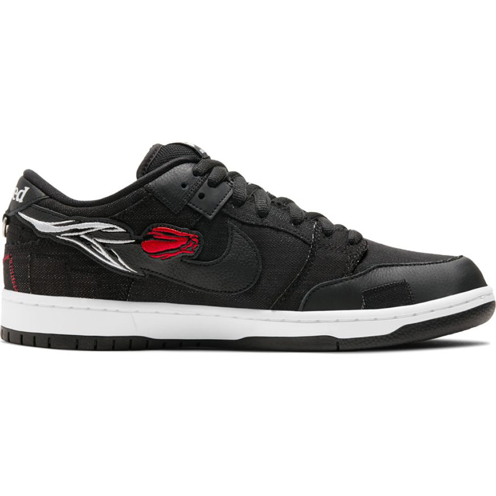 Nike SB x Verdy Wasted Youth Dunk Low Pro QS black/black-university red-white
