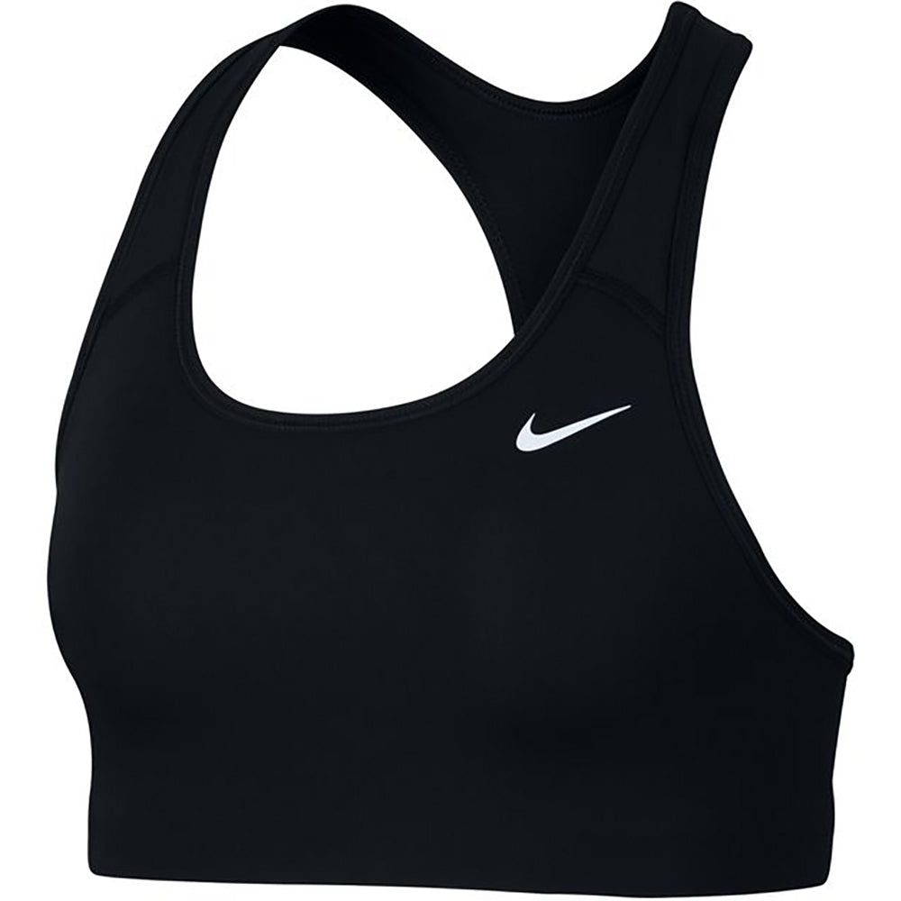 Nike Swoosh Women's Medium-Support Non-Padded Sports Bra Black/White/White