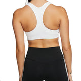 Nike Swoosh Women's Medium-Support Non-Padded Sports Bra White/Black