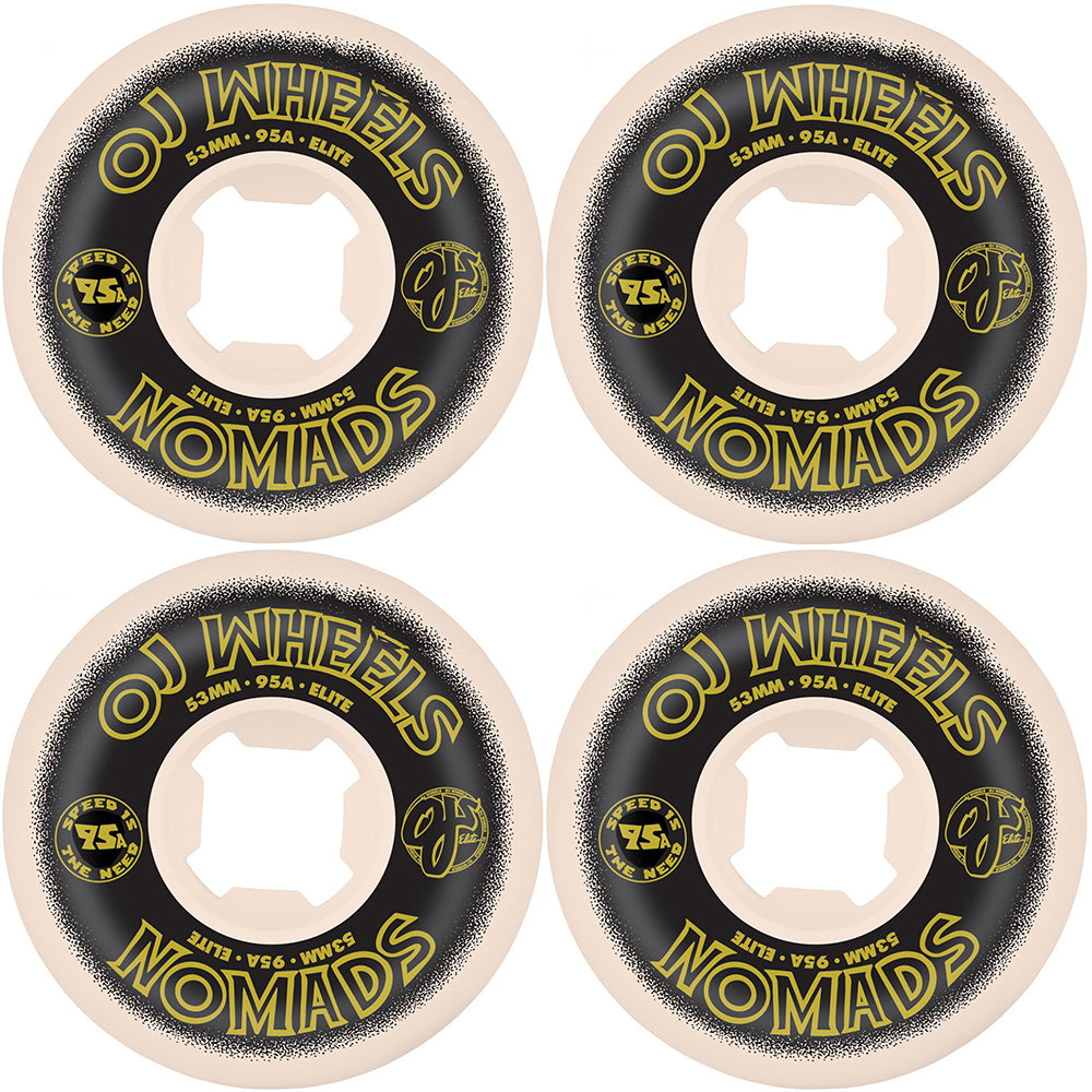 OJ Elite Nomads 95a Skateboard Wheels 53mm