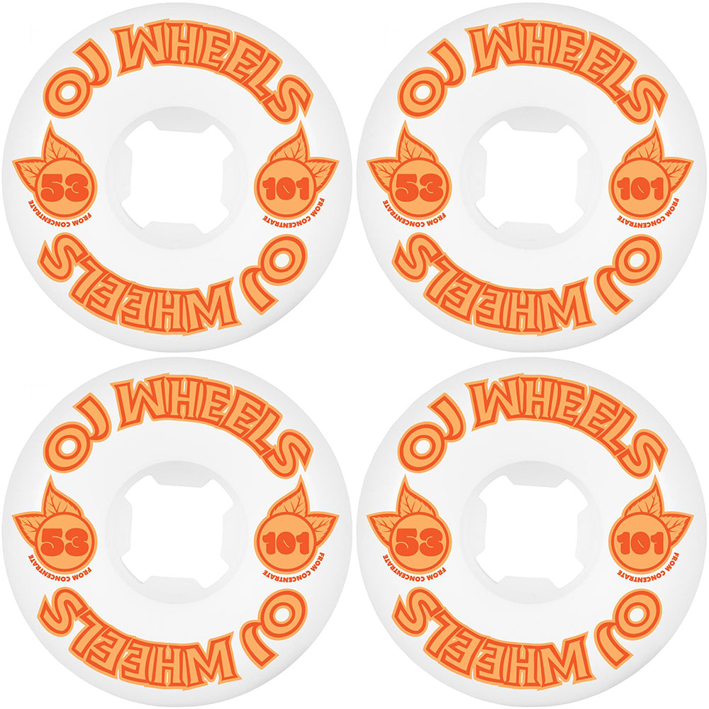 OJ From Concentrate Hardline 101a Skateboard Wheels 53mm