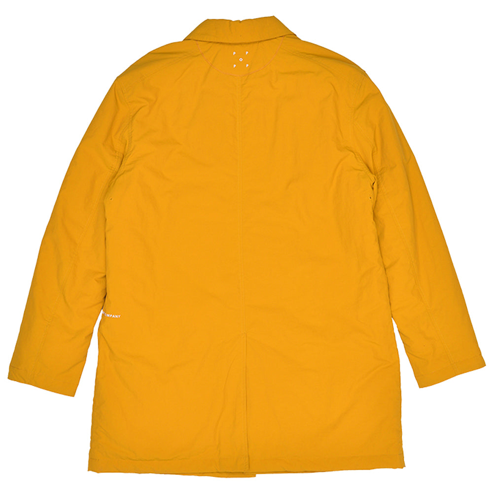 Pop Trading Company Padded Trench Coat Jacket spruce yellow