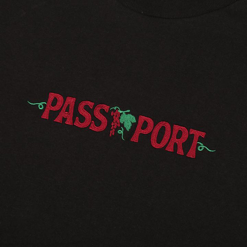 Pass~Port Life of Leisure hood black embroidery