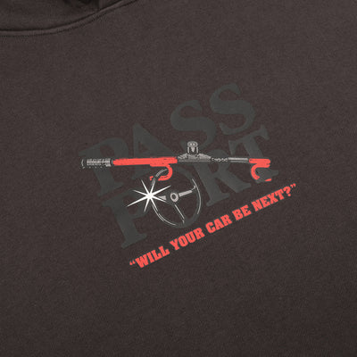 Pass~Port Lock~Up Hoodie Tar