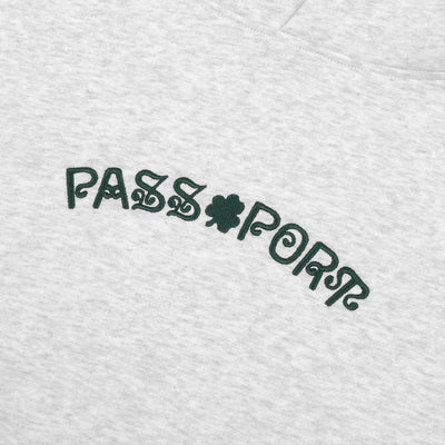 Pass~Port Sham Embroidery Hoodie Ash