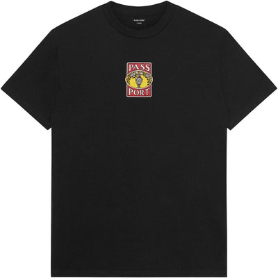 Pass~Port Vase Embroidery Tee Black