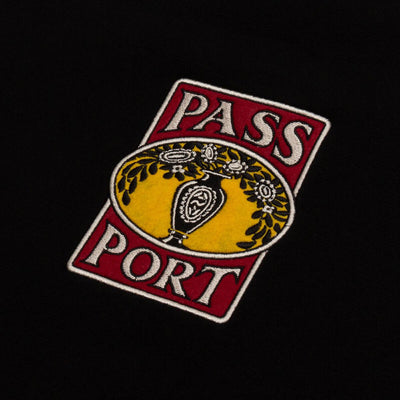Pass~Port Vase Embroidery Tee Black