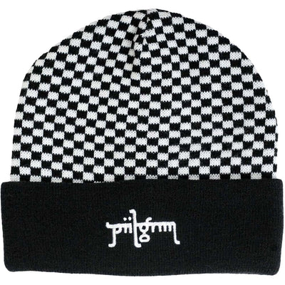 Piilgrim Chequered Beanie Black