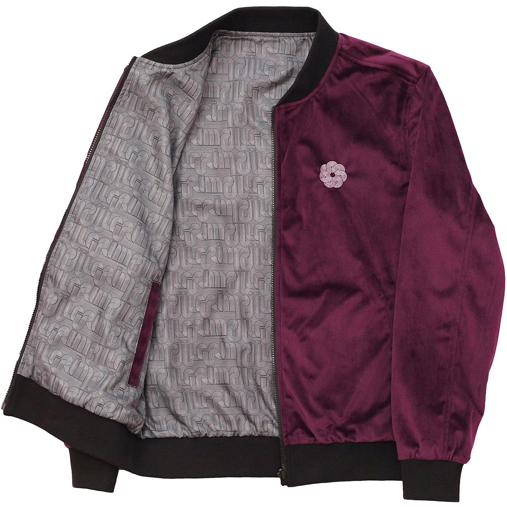 Piilgrim Olson Reversible Bomber Jacket plum