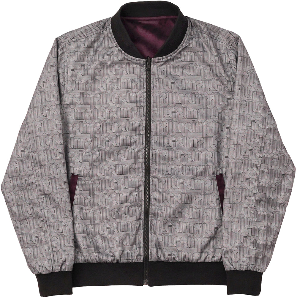 Piilgrim Olson Reversible Bomber Jacket plum