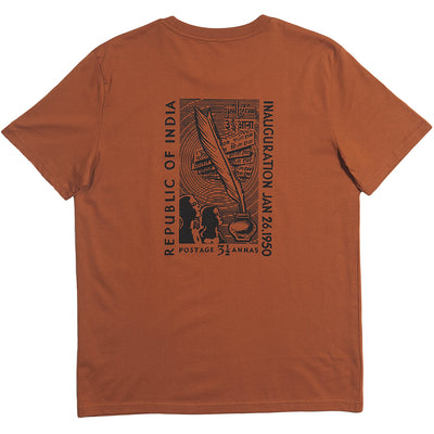 Piilgrim Postage T shirt roasted orange