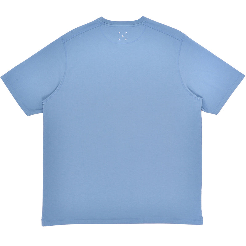 Pop Trading Company Arch T Shirt Blue Shadow