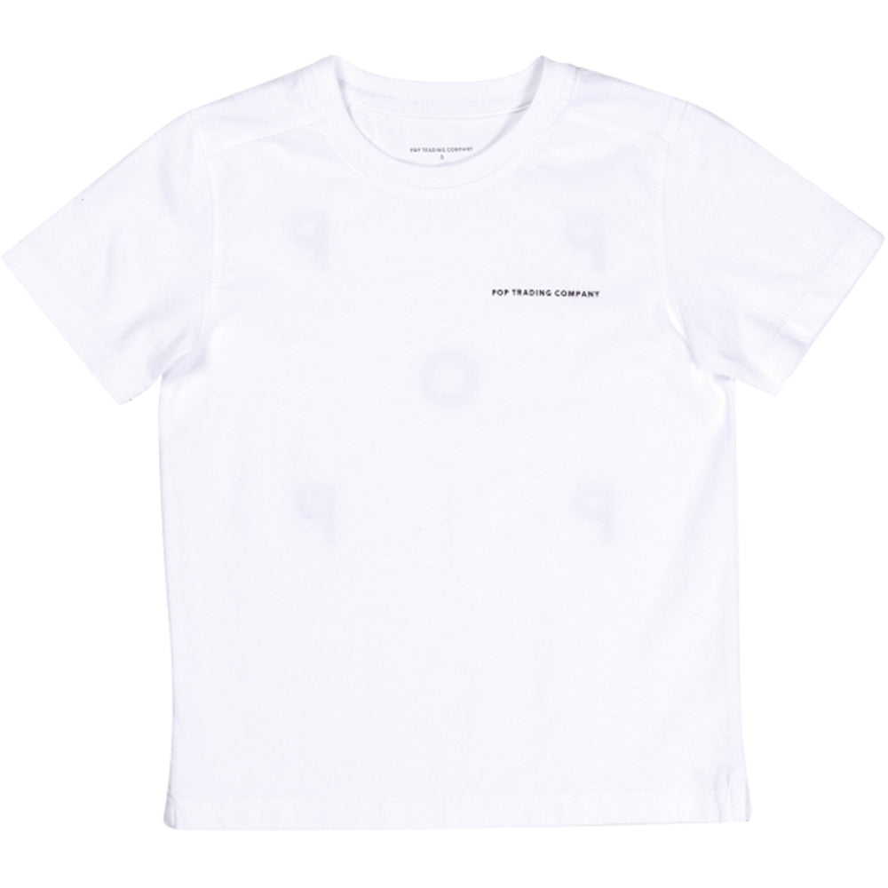 Pop Trading Company NOS Logo Kids T shirt white/black