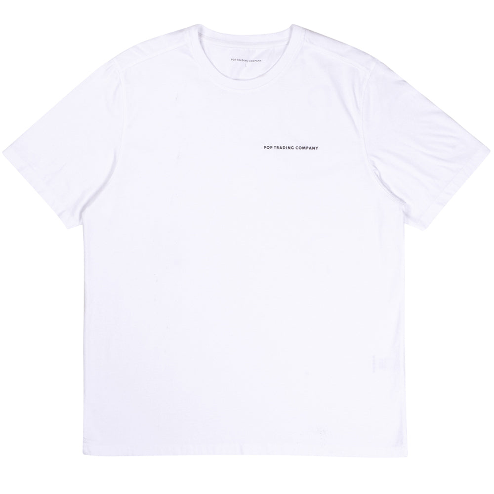 Pop Trading Company NOS Logo T shirt white/black