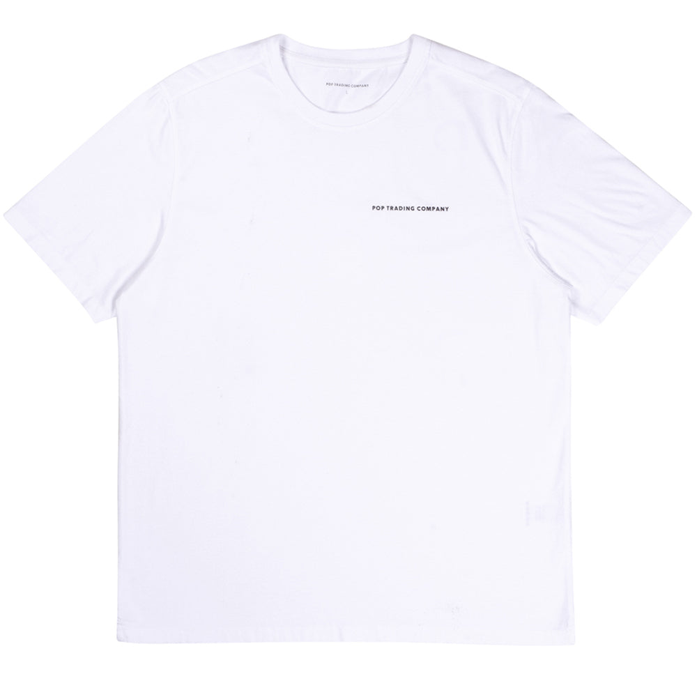 Pop Trading Company NOS Logo T Shirt White/Black