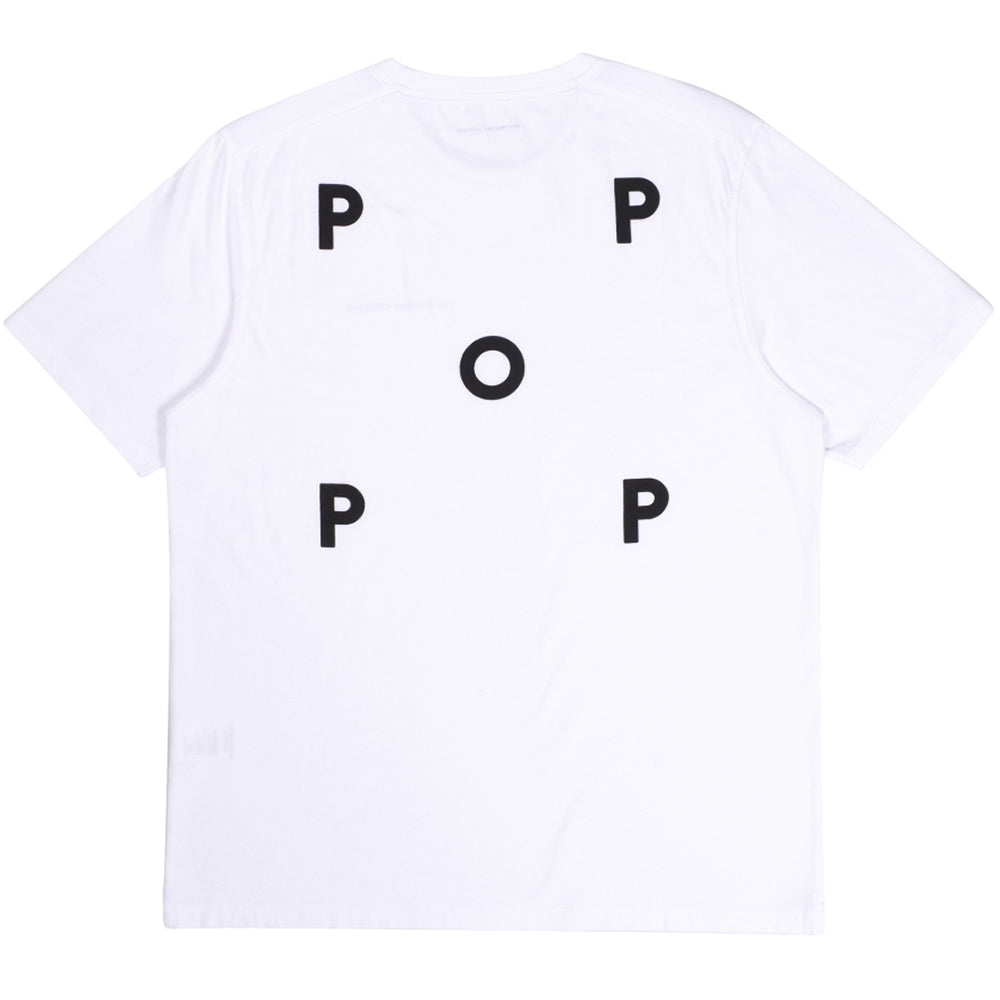 Pop Trading Company NOS Logo T shirt white/black