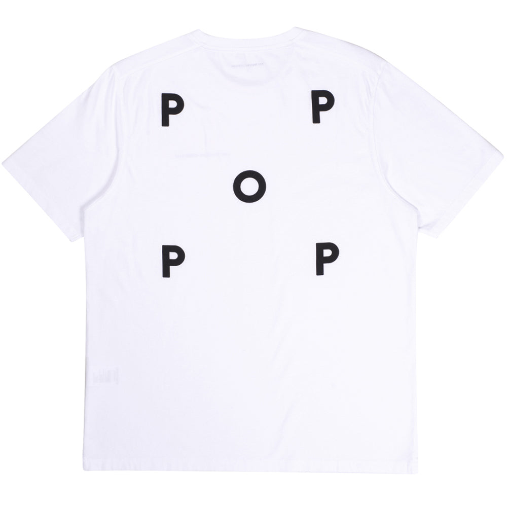 Pop Trading Company NOS Logo T Shirt White/Black