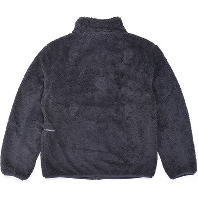 Pop Trading Company Plada Fleece Jacket Charcoal