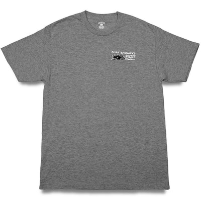 Quartersnacks Pest Control Tee heather grey