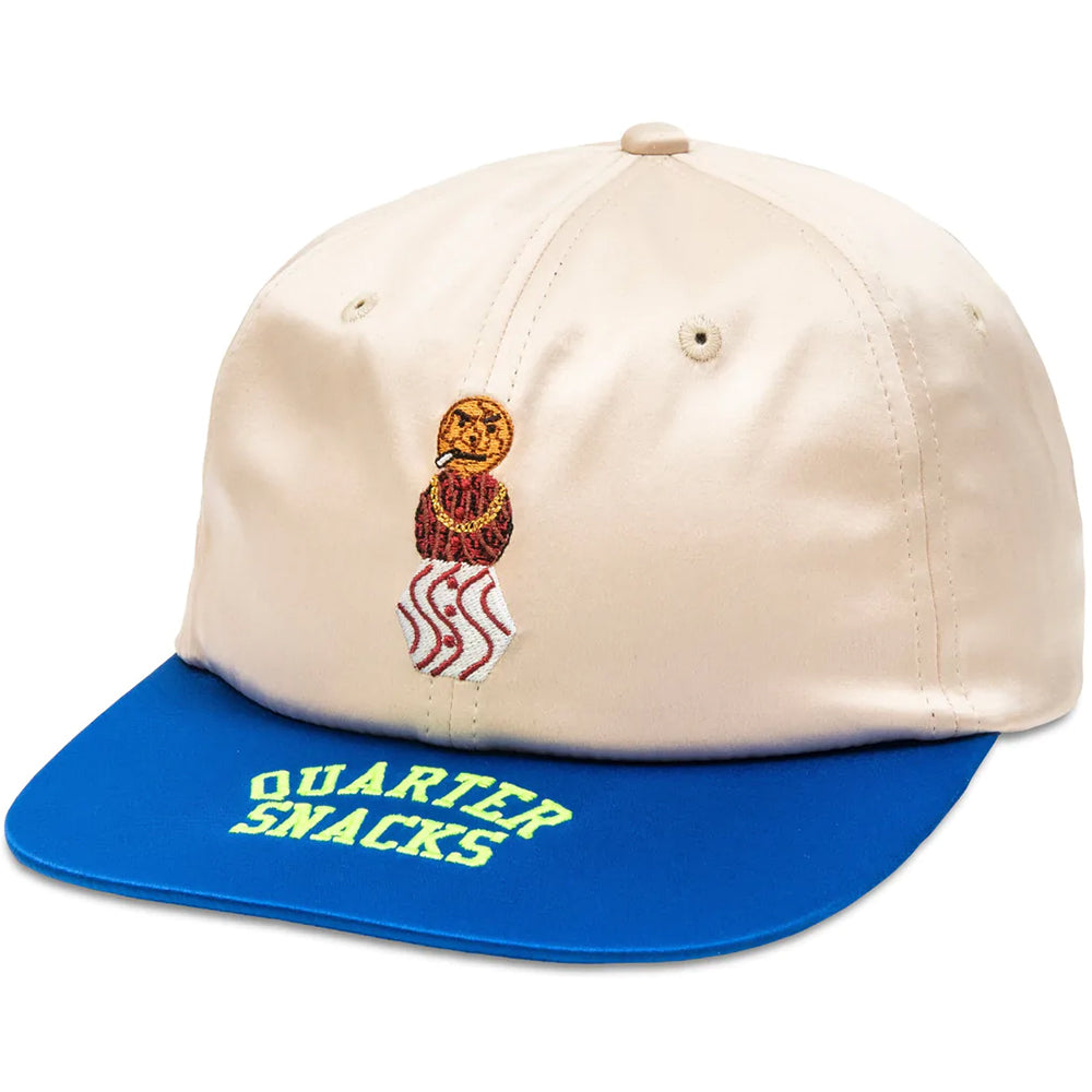 Quartersnacks Satin Snackman Cap Cream/Royal