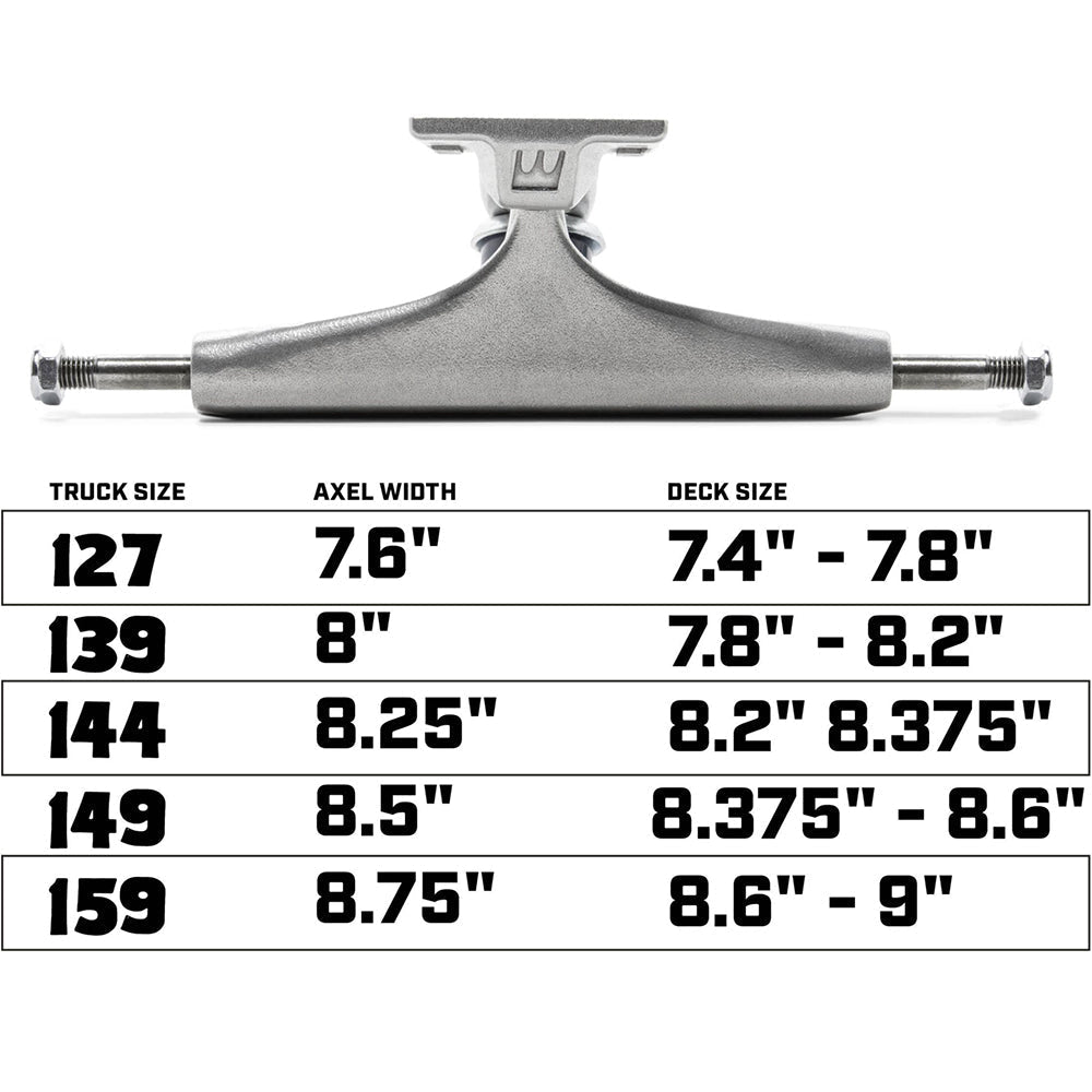 Royal Ultra Light 144 Skateboard Trucks 8.25"
