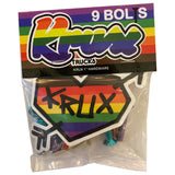 Krux Krome Bolts Phillips Hardware 1" rainbow