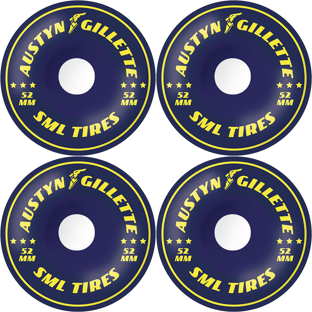 Sml Austyn Gillette Street Tires V-Cut XL Wheels Navy 52mm