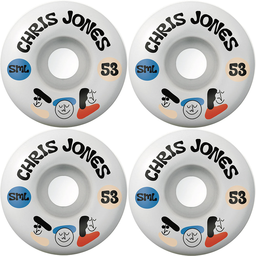 Sml Chris Jones Bluff Park V-Cut Skateboard Wheels 53mm