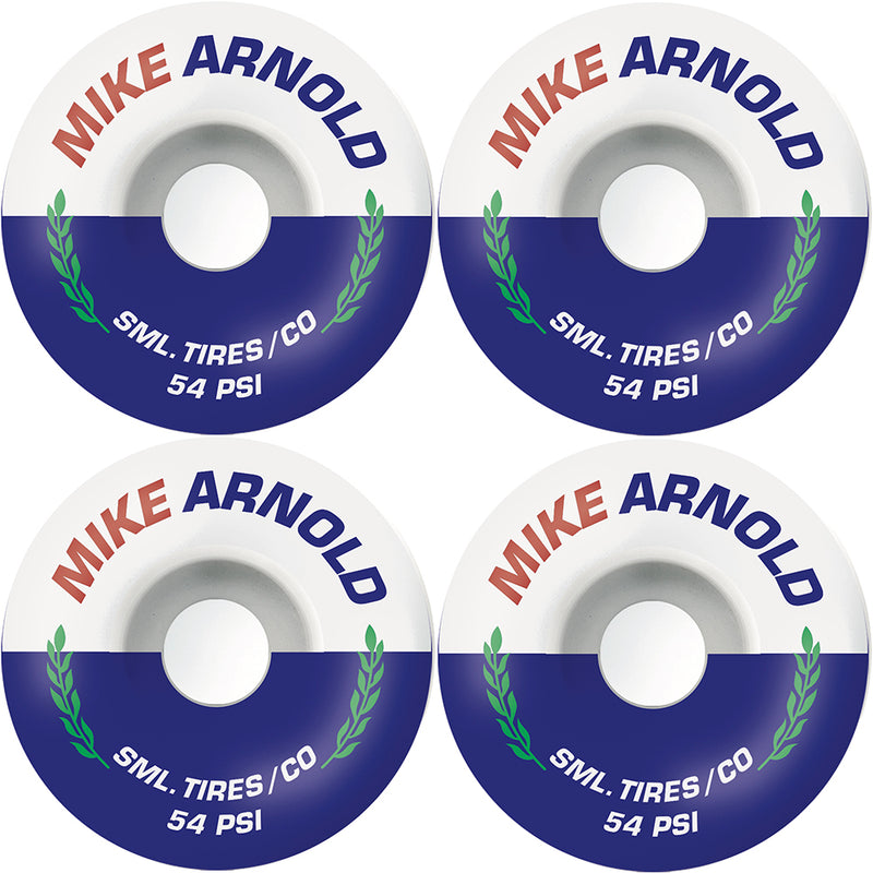 Sml Mike Arnold Street Tires V-Cut XL Wheels Blue/Natural 54mm