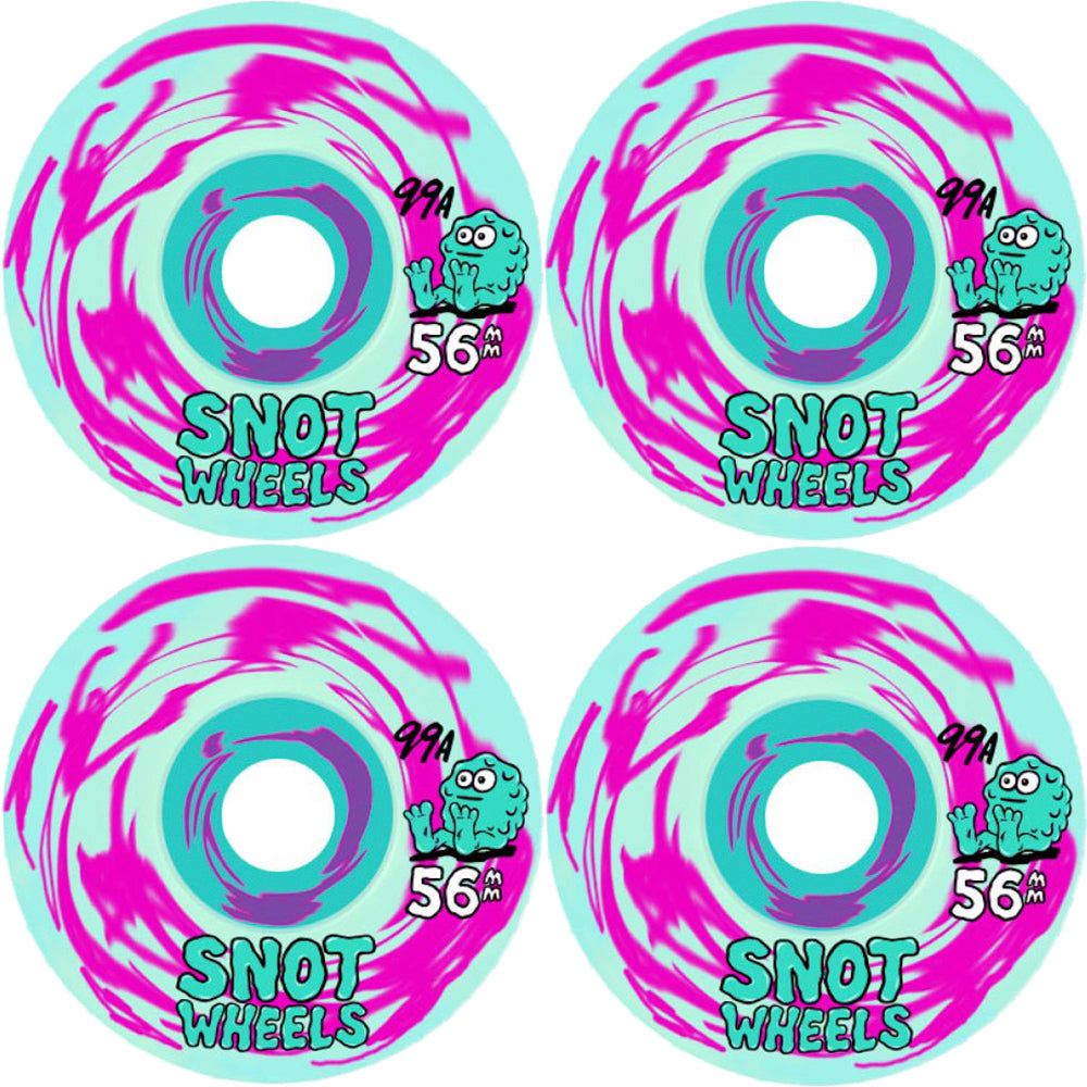 Snot Swirls Wheels pink/teal 56mm