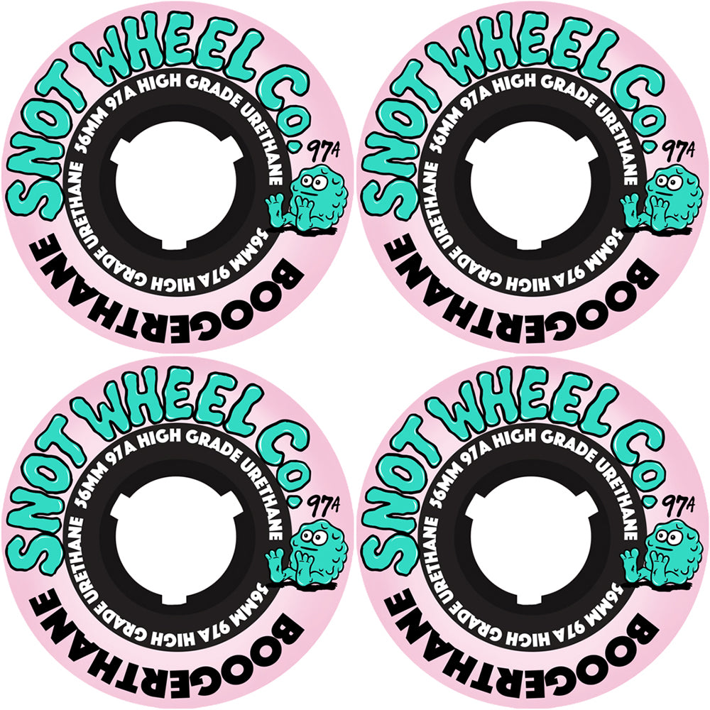 Snot Boogerthane Team 56 97A Skateboard Wheels pale pink 56mm