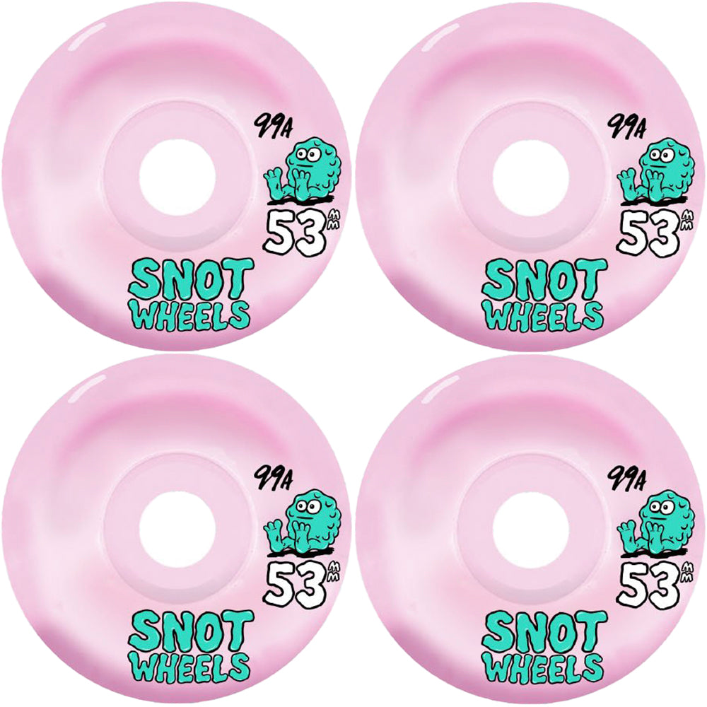 Snot Team Skateboard Wheels pale pink 53mm