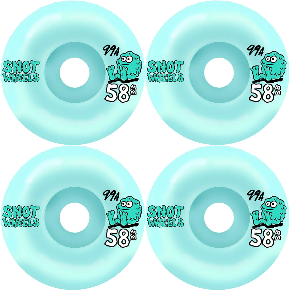Snot Team Skateboard Wheels pale teal 58mm