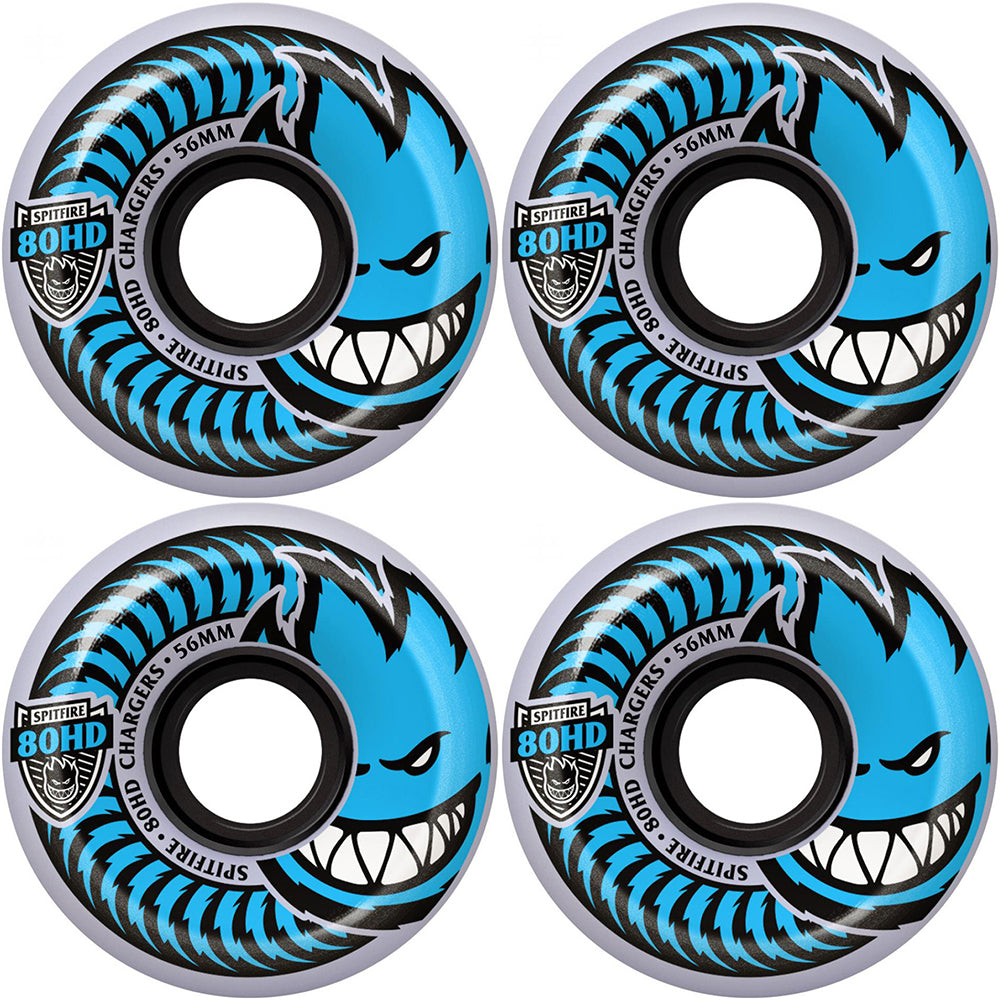 Spitfire Chargers Conical 80HD Clear Skateboard Wheels 56mm