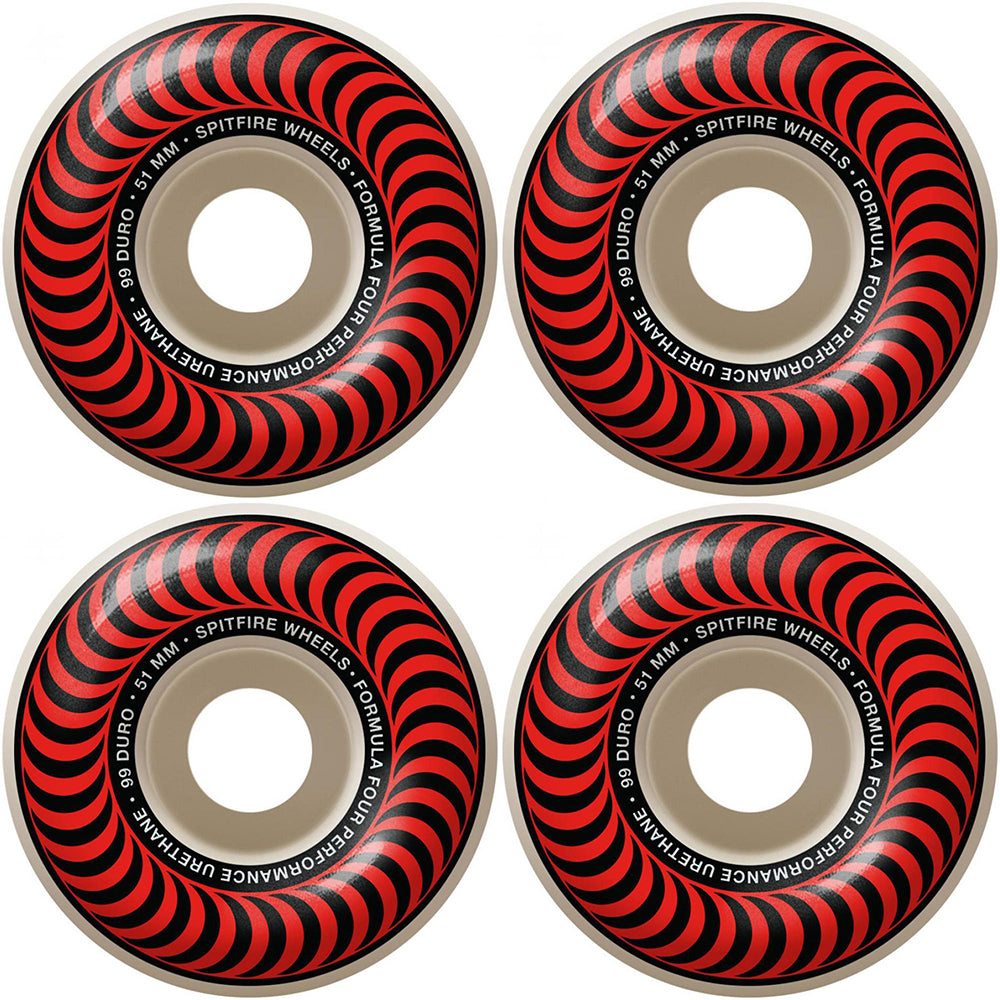 Spitfire Formula Four Classics 99du red wheels 51mm