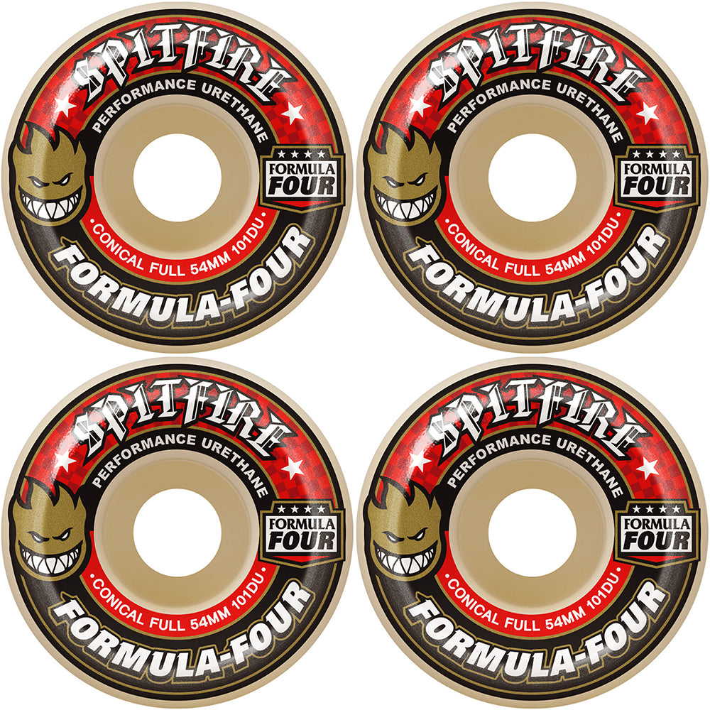 Spitfire Formula Four Conical Full 101du Skateboard Wheels 56mm
