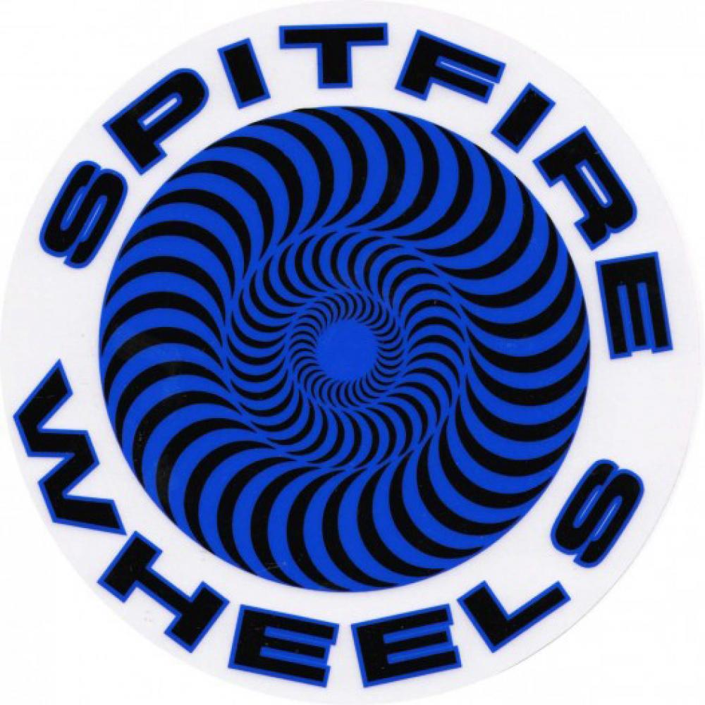 Spitfire Swirl Sticker Large blue