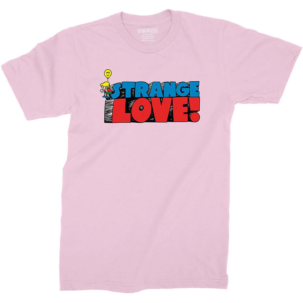 StrangeLove Balloon Boy T shirt Light Pink