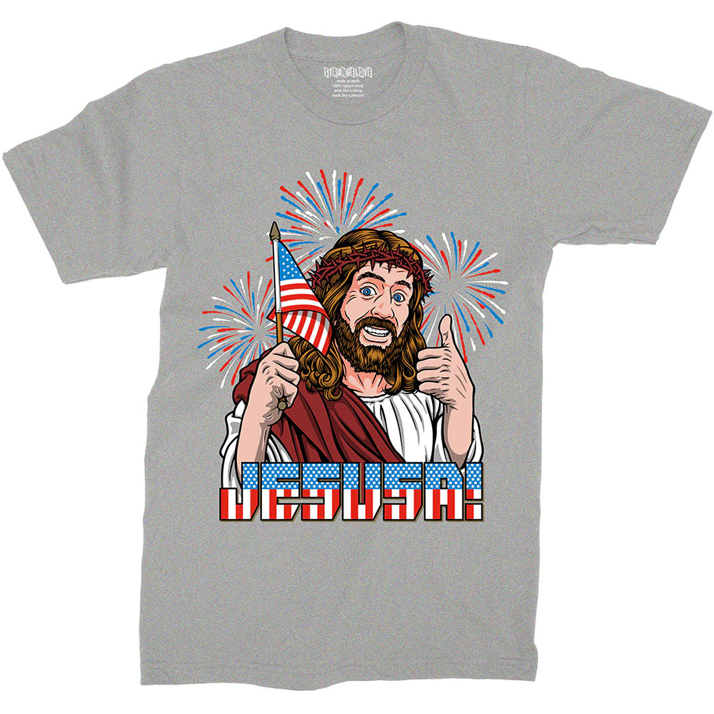 StrangeLove JESUSA! T shirt Heather Grey