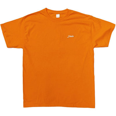 Studio Small Script Tee orange