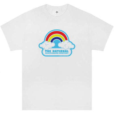 The National Double Rainbow Tee white