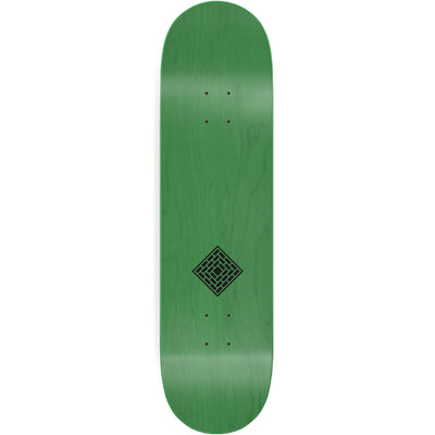 The National Skateboard Co Logo Gloss & Matte Olive Deck 8.25"