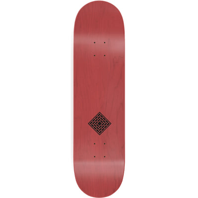 The National Skateboard Co Logo Gloss & Matte Red Deck 8.5"