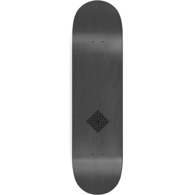 The National Skateboard Co Logo Gloss & Matte White Deck 8.375"