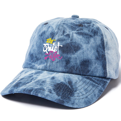 The Quiet Life Planet Dad Hat tie dyed denim