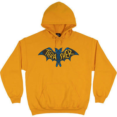 Thrasher Bat Hoodie Gold