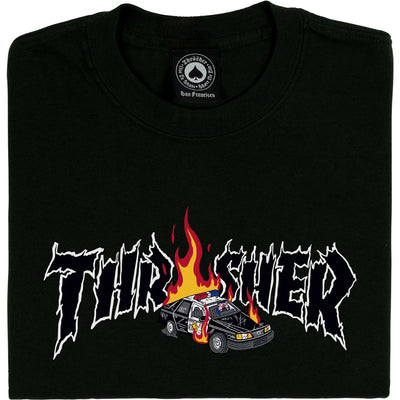 Thrasher Cop Car T Shirt Black