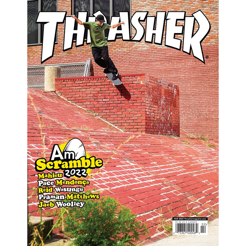 Thrasher Magazine February 2023 issue 511 Nick Matthews Cover