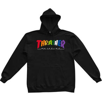 Thrasher Rainbow Mag Hood black
