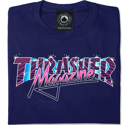 Thrasher Vice Logo T shirt navy